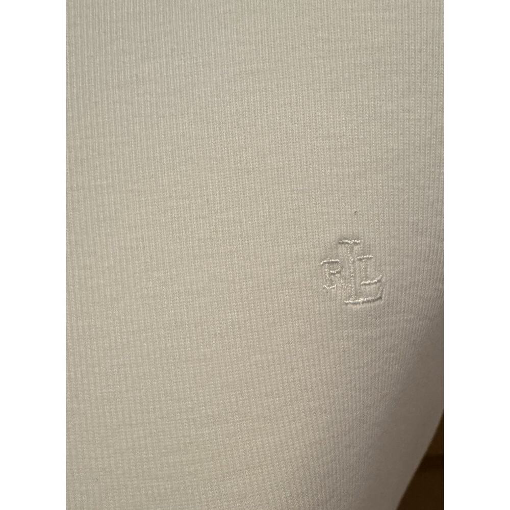 Lauren by Ralph Lauren Woman’s White T-shirt Cotton Size L - Picture 2 of 7